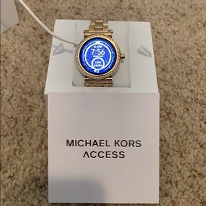 Michael kors rhinestone smart watch with 2 bands